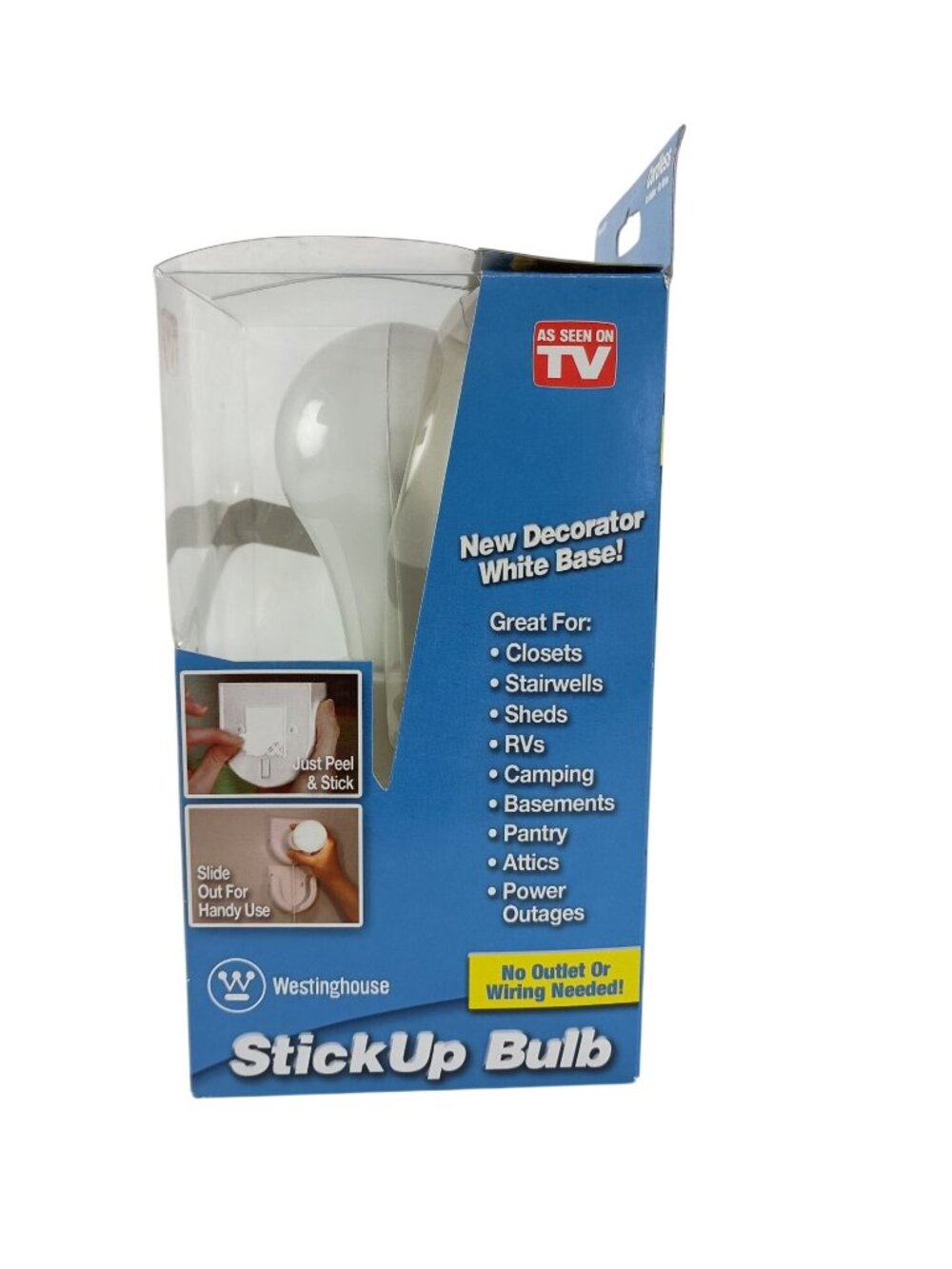 Westinghouse As Seen On TV Closet Wall StickUp Bulb Light Lamp Peel & Stick New - Picture 3 of 4